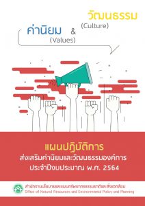 แผนปฏิบัติการส่งเสริมค่านิยมและวัฒนธรรมองค์การ ประจำปีงบประมาณ พ.ศ. 2564