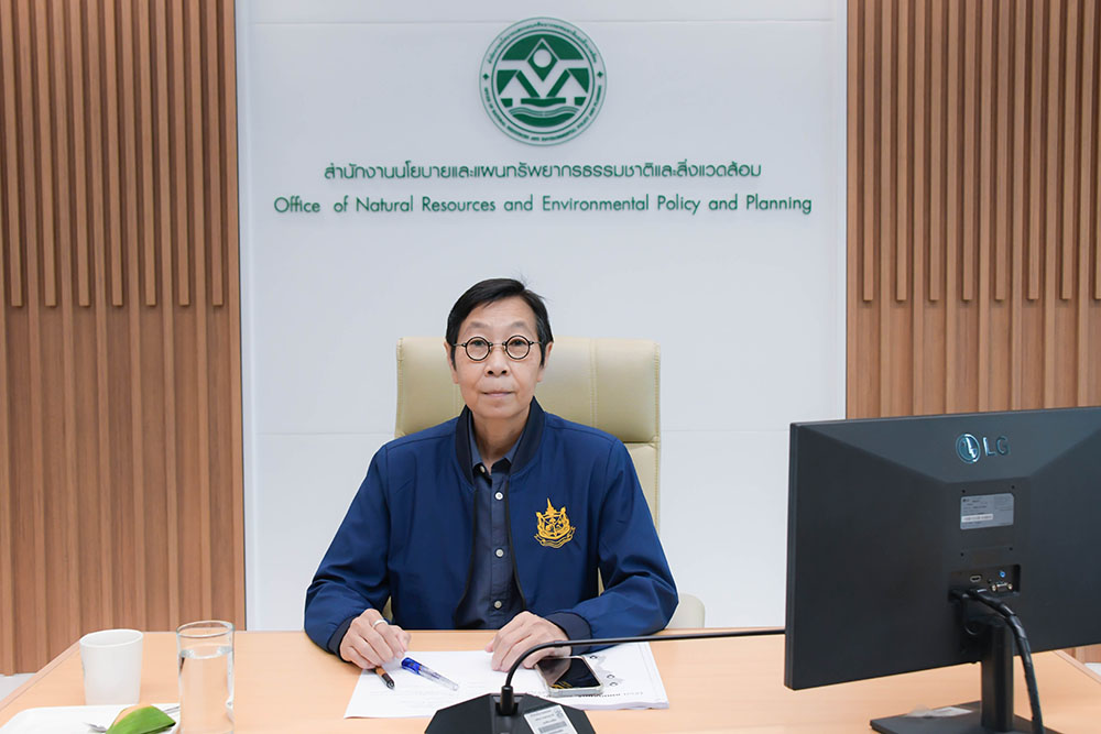 นางสาวธุวานันท์ ยุกติรัตน เลขานุการกรม เป็นประธาน การประชุมคณะทำงานจัดทำแผนกลยุทธ์ สำนักงานนโยบายและแผนทรัพยากรธรรมชาติและสิ่งแวดล้อม ครั้งที่ 1/2566