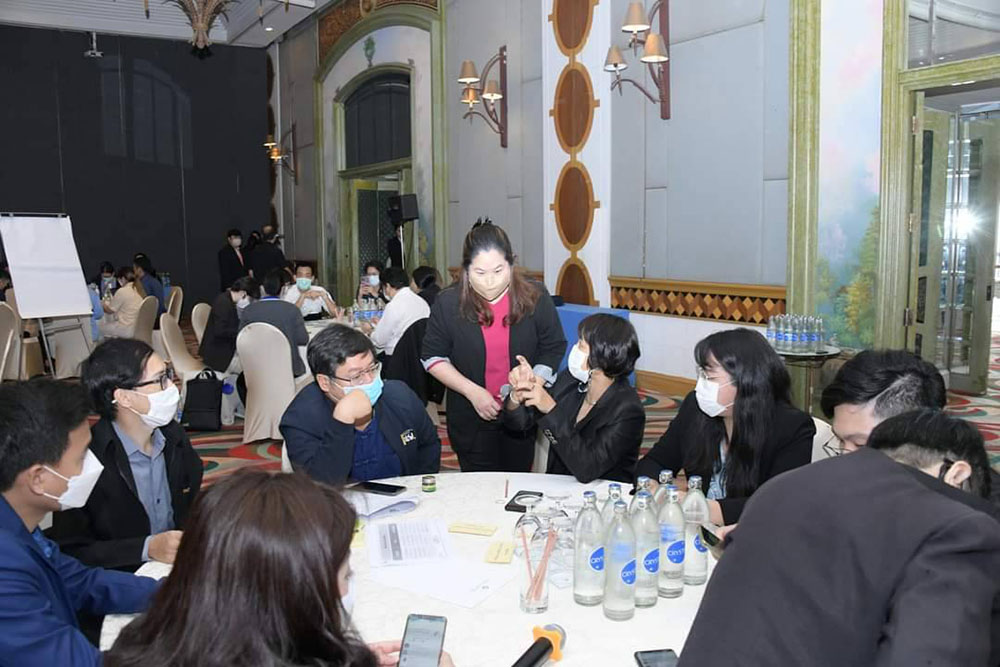 ภายในงานประชุม มีผู้แทนจากหน่วยงานภาครัฐ ภาคการศึกษา ภาคเอกชน และภาคประชาสังคม เข้าร่วมประชุม 5 ครั้ง จำนวนรวม 310 คน
