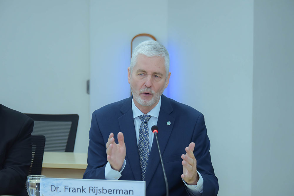 Dr. Frank Rijsberman Director General ของสถาบันเพื่อการพัฒนาที่เป็นมิตรกับสิ่งแวดล้อมโลก (Global Green Growth Institute: GGGI)