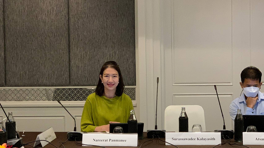 นางสาวนารีรัตน์ พันธุ์มณี ผู้อำนวยการกองประสานการจัดการการเปลี่ยนแปลงสภาพภูมิอากาศ นางสาวนารีรัตน์ พันธุ์มณี ผู้อำนวยการกองประสานการจัดการการเปลี่ยนแปลงสภาพภูมิอากาศ