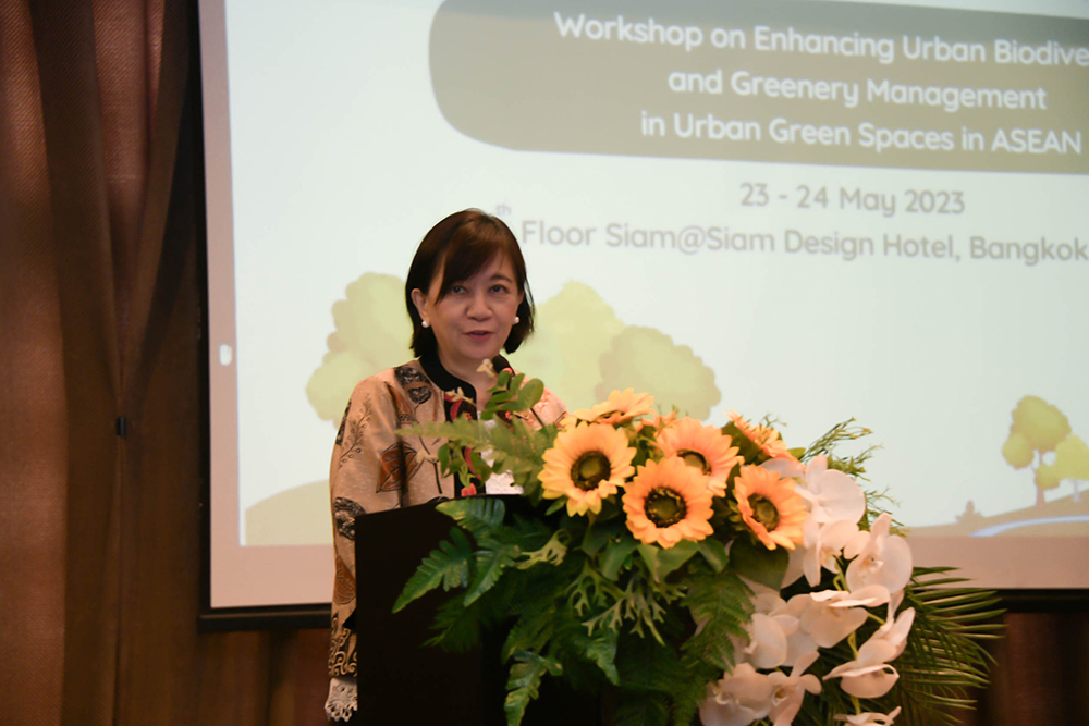 Dr. Theresa Mundita Lim  กล่าวเปิดการประชุม