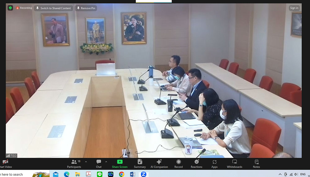 ผู้เข้าร่วมประชุมคณะอนุกรรมการพิจารณาโครงการและกิจกรรมลดก๊าซเรือนกระจก ครั้งที่ 7/2566