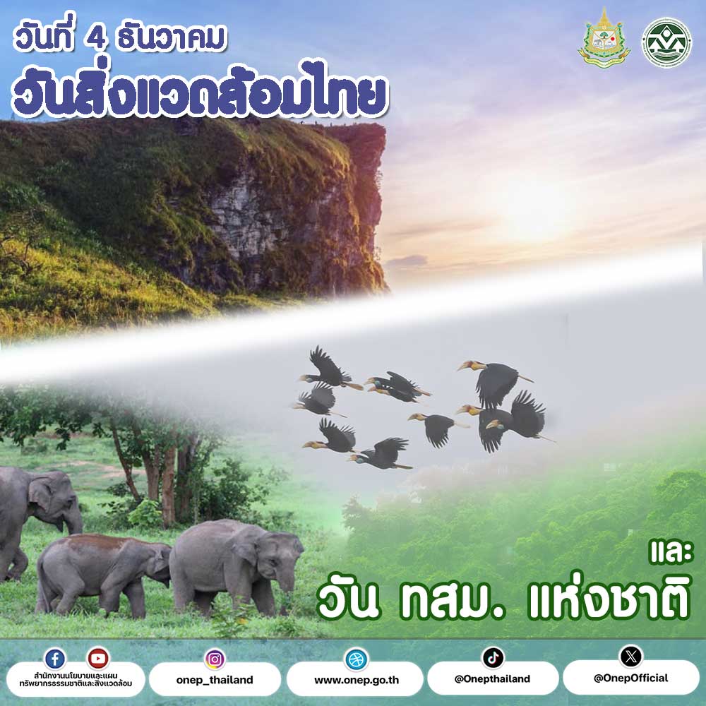วันสิ่งแวดล้อมและ ทสม. แห่งชาติ วันสิ่งแวดล้อมและ ทสม. แห่งชาติ