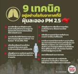 เทคนิคการป้องกันฝุ่น PM 2.5