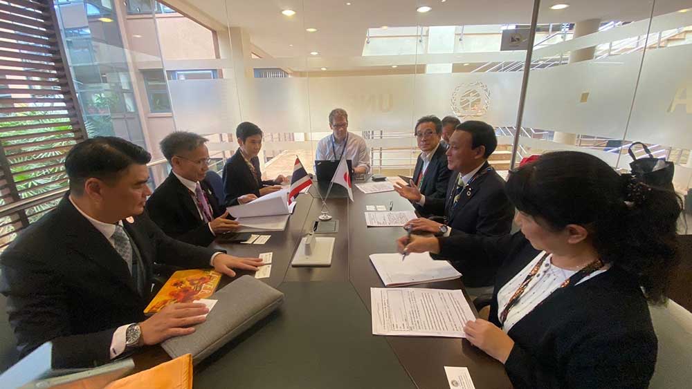 ในห้วงการประชุมUNEA-6 ณ สำนักงานสหประชาชาติ กรุงไน โรบี สาธารณรัฐเคนยา โดยมีวัตถุประสงค์เพื่อหารือความร่วมมือด้านการอนุรักษ์และใช้ทรัพยากรความหลากหลายทางชีวภาพอย่างยั่งยืน การเปลี่ยนแปลงสภาพภูมิอากาศ การป้องกันและการจัดการมลพิษ ในห้วงการประชุมUNEA-6 ณ สำนักงานสหประชาชาติ กรุงไน โรบี สาธารณรัฐเคนยา โดยมีวัตถุประสงค์เพื่อหารือความร่วมมือด้านการอนุรักษ์และใช้ทรัพยากรความหลากหลายทางชีวภาพอย่างยั่งยืน การเปลี่ยนแปลงสภาพภูมิอากาศ การป้องกันและการจัดการมลพิษ