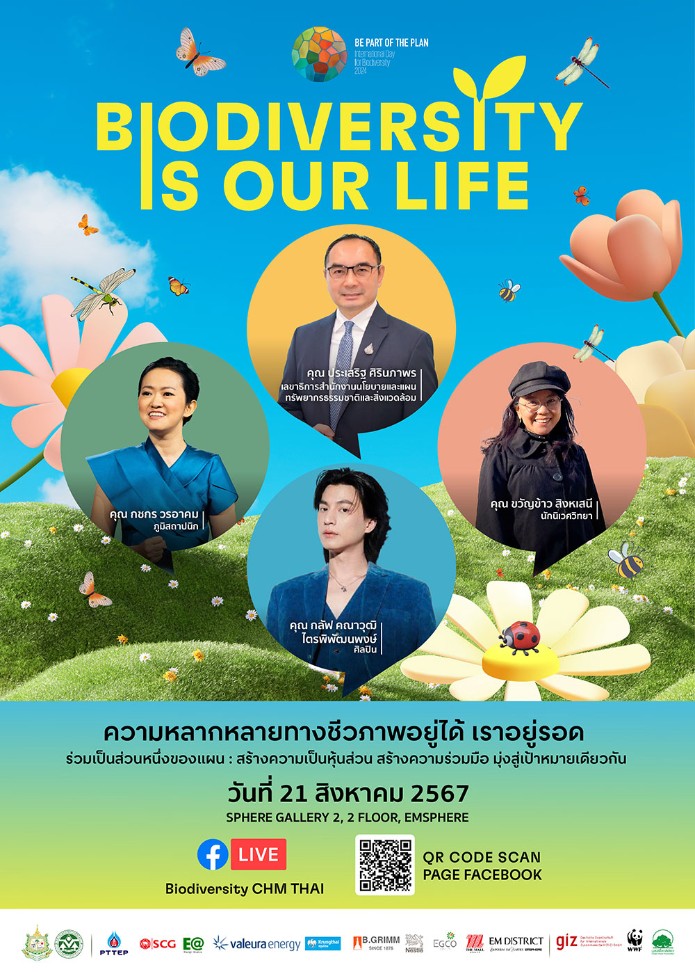 Biodiversity is our life ความหลากหลายทางชีวภาพอยู่ได้ เราอยู่รอด