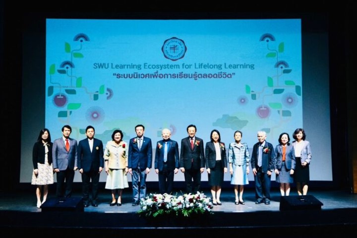 การเปิดหลักสูตรออนไลน์ SWU Learning Ecosystem ระบบนิเวศน์การเรียนรู้สู่อนาคตที่ยั่งยืน การเปิดหลักสูตรออนไลน์ SWU Learning Ecosystem ระบบนิเวศน์การเรียนรู้สู่อนาคตที่ยั่งยืน