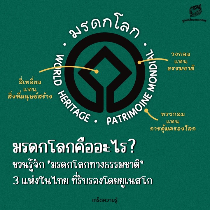 มารู้จัก! มรดกโลกทางธรรมชาติ ในประเทศไทย มารู้จัก! มรดกโลกทางธรรมชาติ
ในประเทศไทย