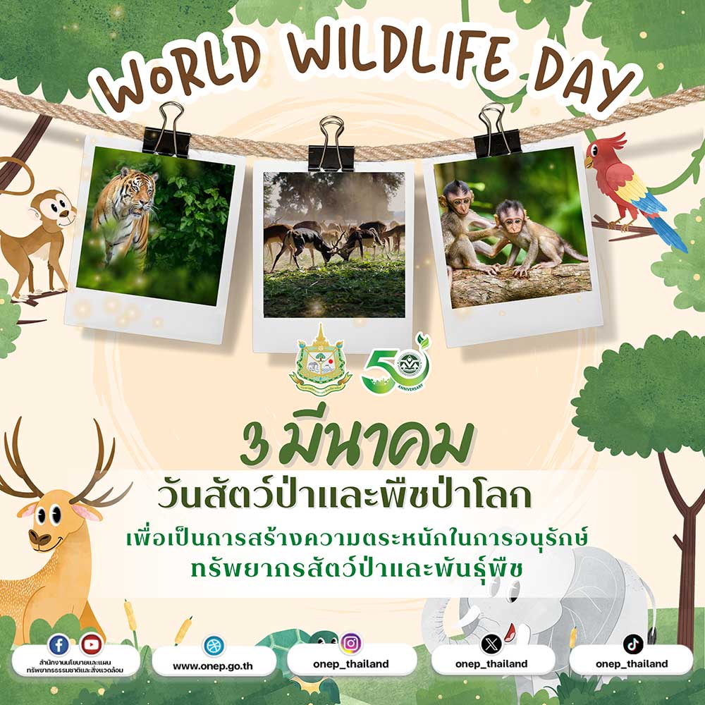 3 มีนาคม วันสัตว์ป่าและพืชป่าโลก 3 มีนาคม วันสัตว์ป่าและพืชป่าโลก