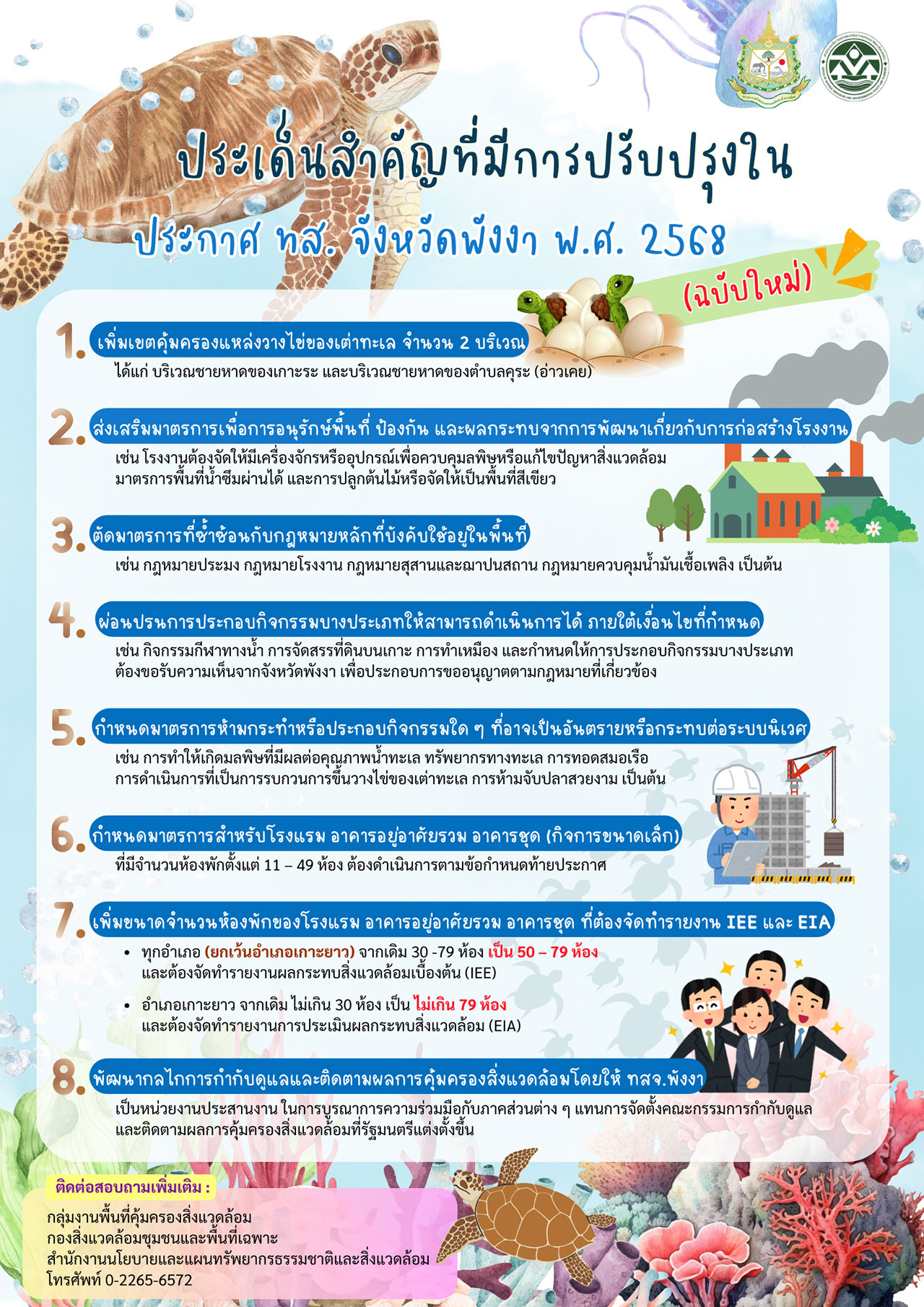 พื้นที่คุ้มครองสิ่งแวดล้อมจังหวัดพังงา (ฉบับใหม่) พื้นที่คุ้มครองสิ่งแวดล้อมจังหวัดพังงา (ฉบับใหม่)