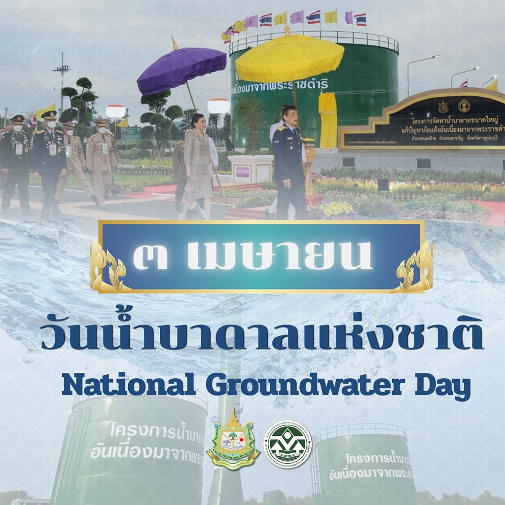 เมษายน ของทุกปี “วันน้ำบาดาลแห่งชาติ”