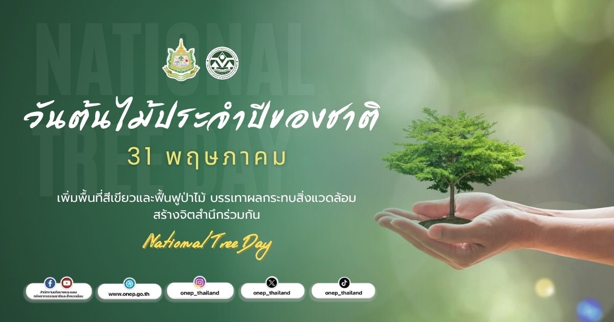 31 พฤษภาคม 2569 วันต้นไม้ประจำปีของชาติ