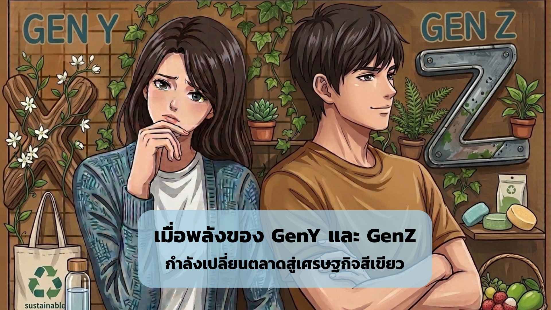 การบริโภคอย่างใส่ใจ : เมื่อพลังของ Gen Y และ Gen Z กำลังเปลี่ยนตลาดสู่เศรษฐกิจสีเขียว
